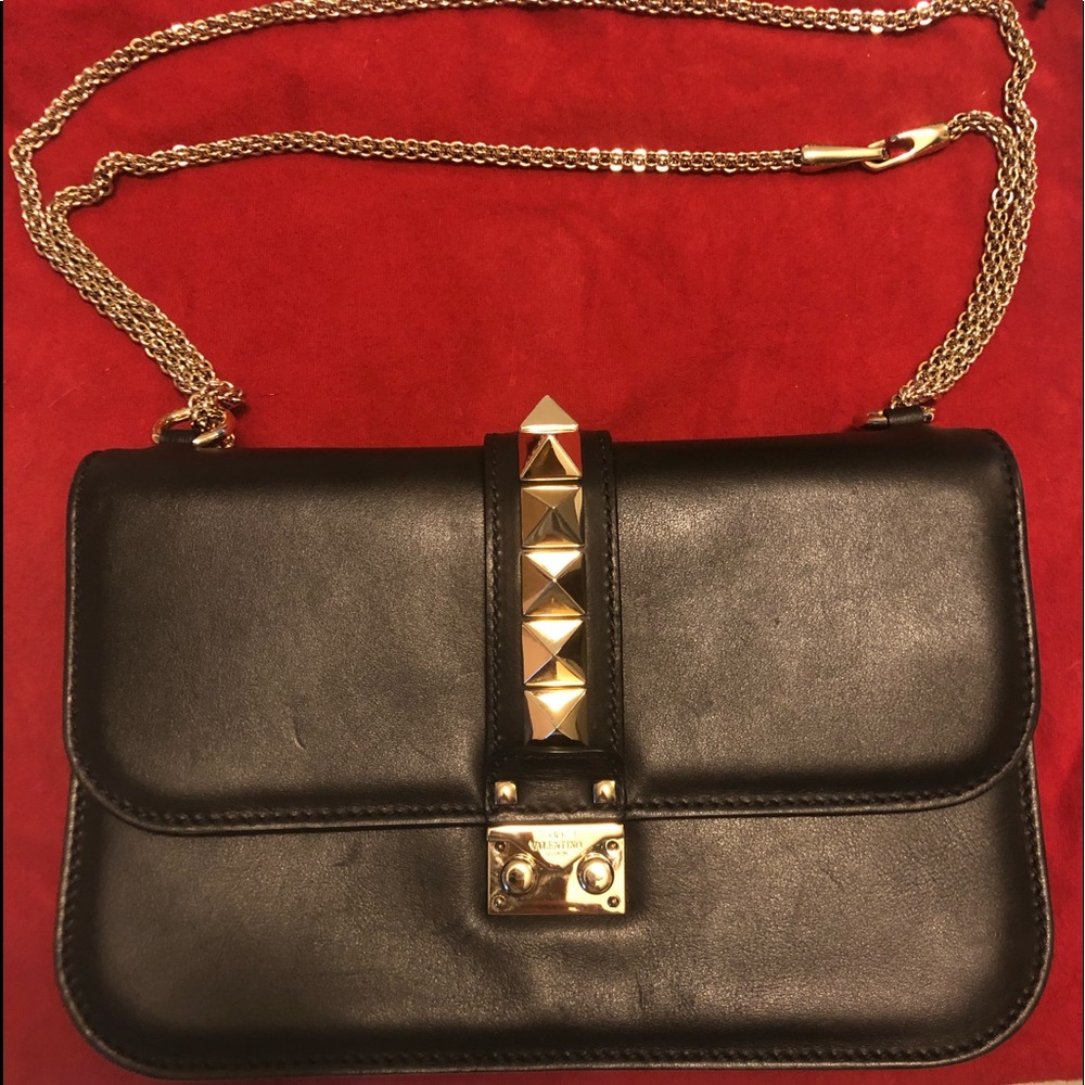 Valentino glam clasp purse